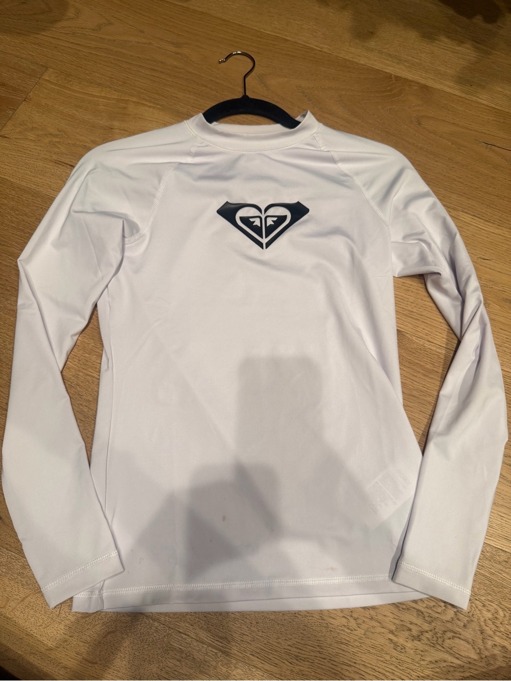 Roxy White Long Sleeve rash guard
